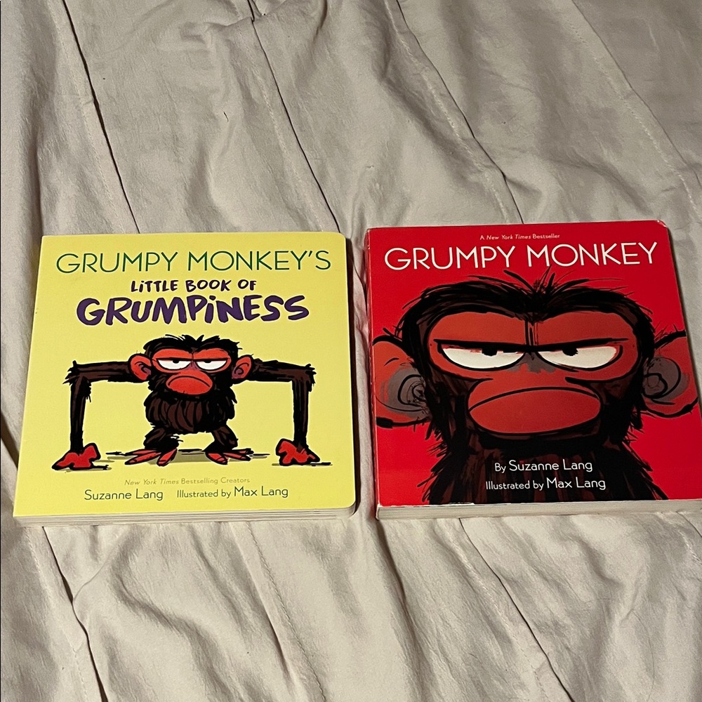 Grumpy Monkey Board Book Set by Suzanne Lang